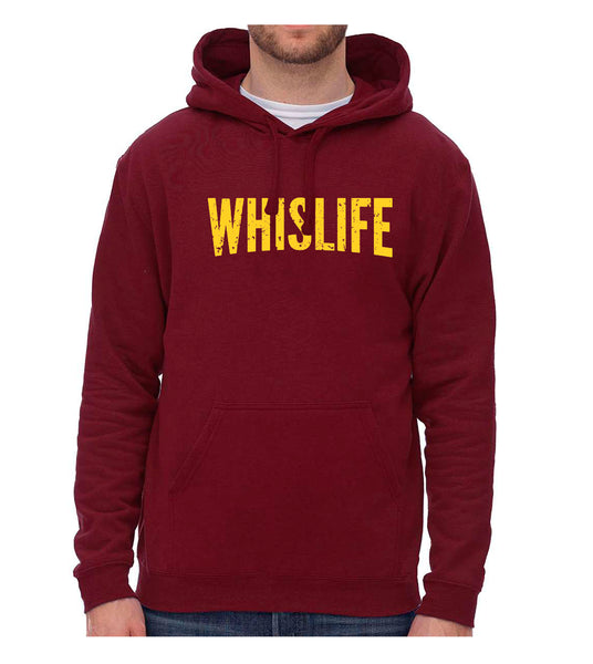 Unisex Hoodie- 10" Distressed Logo