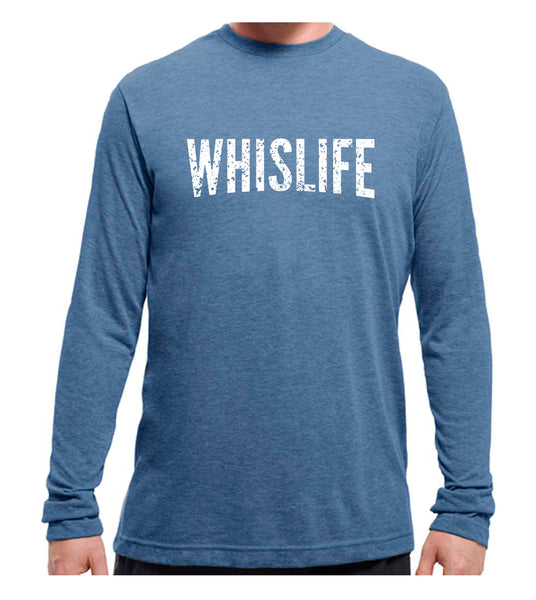 Unisex Long Sleeve T-Shirt - 10" Distressed Logo