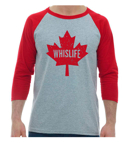 Unisex Baseball T-Shirt - Maple Leaf Logo