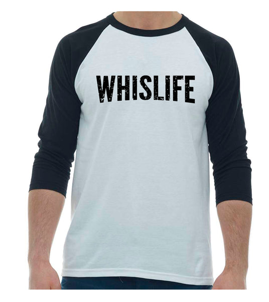 Unisex Baseball T-Shirt - Distressed Logo