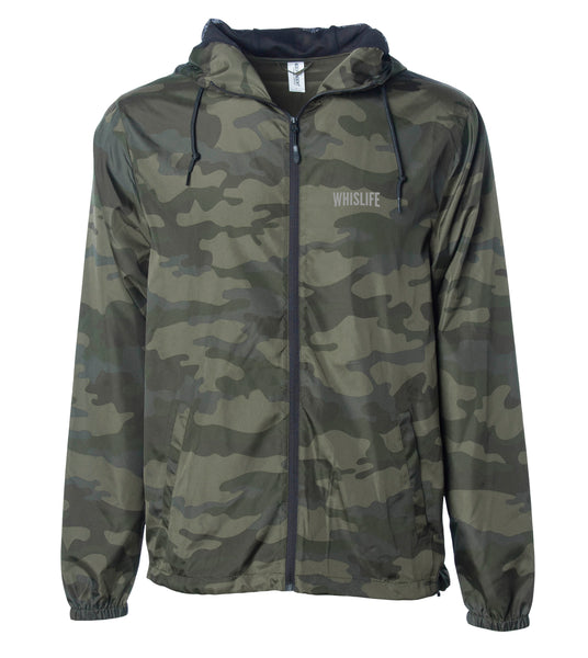 Unisex Lightweight Windbreaker Jacket - 10" Reflective Logo