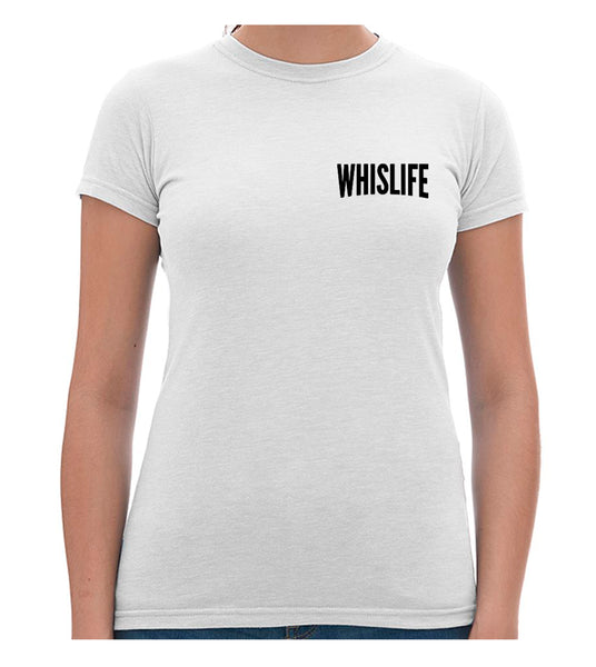 Women's Short Sleeve Fitted T-Shirt - 4" Solid Logo
