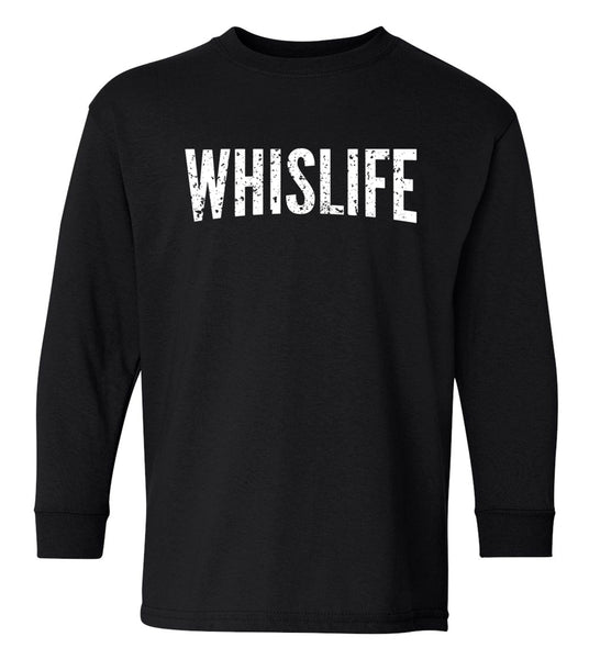 Youth Long Sleeve T-Shirt - Distressed Logo