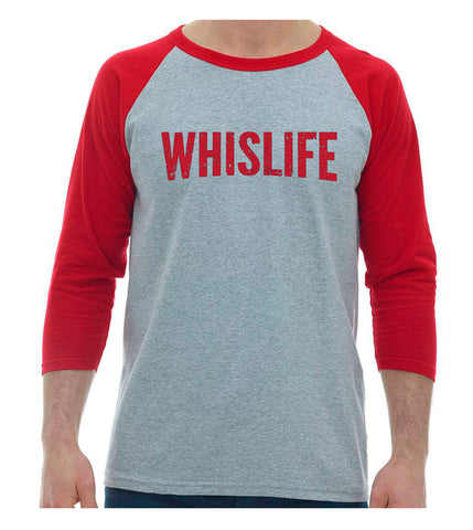 Unisex Baseball T-Shirt - Distressed Logo