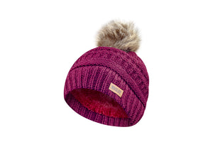 Youth Faux Fur Pom Toque