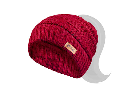 Women's Knitted Ponytail Toque