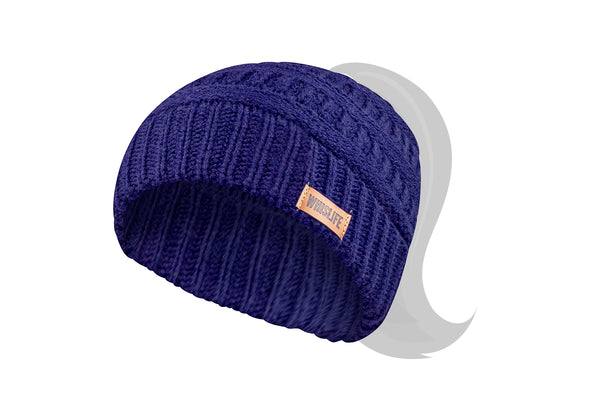 Women's Knitted Ponytail Toque